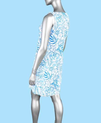 Lulu-B Travel Dress-  Spring Bouquet Deep Sea . Style: SPX4426P SBPR back