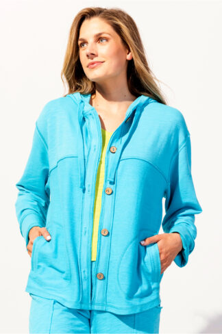 Escape Model Terry High Tide Hoodie- Maui . Escape Style: 26835 Maui
