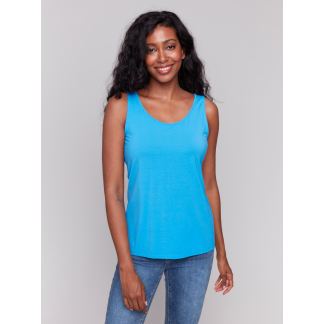 Charlie B- Bamboo Reversible Cami- Lagoon . Charlie B Style: C1243BPK-730A-057