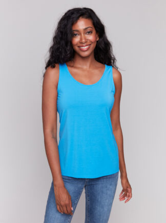 Charlie B- Bamboo Reversible Cami- Lagoon . Charlie B Style: C1243BPK-730A-057