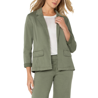 Liverpool Fitted Blazer- Martini Olive . Liverpool Style : LM1067L12