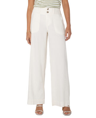 Liverpool Utility Patch Pocket Pant- Whipped Cream . Liverpool Style: LM4122QTA