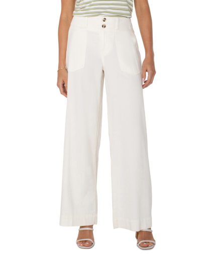 Liverpool Utility Patch Pocket Pant- Whipped Cream . Liverpool Style: LM4122QTA
