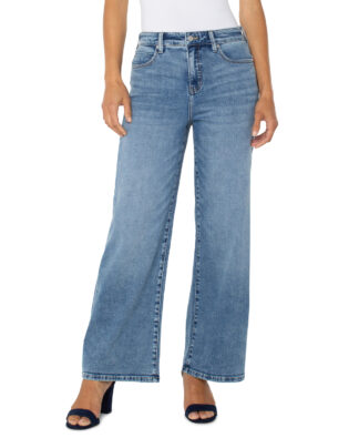 Liverpool Stride High Rise Wide Leg Jeans- Carbon Canyon .  Liverpool Style: LM4142CH4