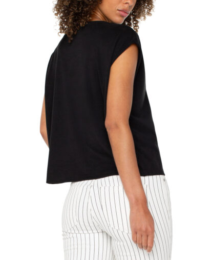 Liverpool Dolman Sleeve V-Neck- Black . Liverpool Style: LM8F60TL19 BLACK Back