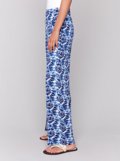 Charlie B- Printed Wide Leg with Slit- Lily - Image 4