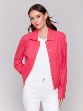 Charlie B- Button Front Jacket- Paradise. Charlie B Style: C6199Y-229B-693