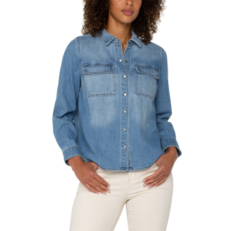 Liverpool Shirt with Pockets- Laguna Negel . Liverpool Style: LM8H17RZA