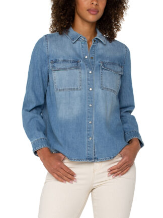 Liverpool Shirt with Pockets- Laguna Negel . Liverpool Style: LM8H17RZA
