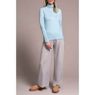 Tribal Turtle Neck Sweater- H Aqua . Tribal Style: 2292O-835-3318