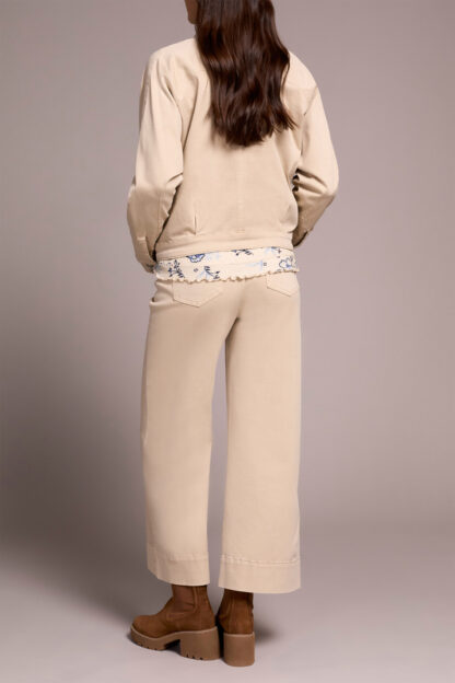 Tribal Raglan Button Front Jacket- Sandstone . Tribal Style: 2303O-2020W-0874 Rear