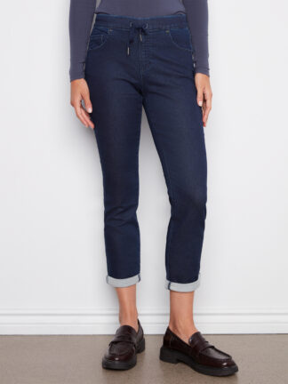Charlie B Knit Jogger- Blue Black