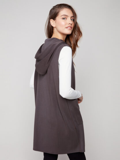 Charlie B Soft Scuba Vest- Mocha . Charlie B Style: C6376-447C-212. Back