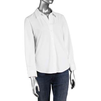 Liverpool Button Down Knit Shirt- White