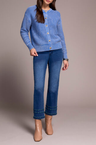 Tribal Sweater Cardigan- Ultra Blue . Tribal Style: 5904O-4632-2421