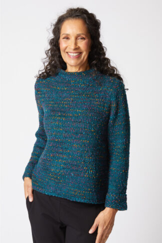 Habitat Confetti Funnel Neck Pullover- Juniper . Habitat Style: 89056 JNP
