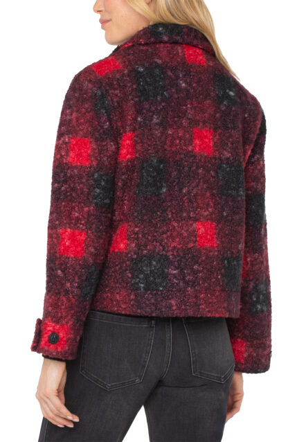 Liverpool Boxy Shacket- Red and Black Buffalo Check. Liverpool Style: LM1B17C84 Back