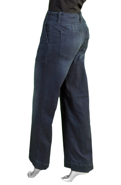 Liverpool Patch Pocket Wide Leg- Summit Lake . Liverpool Style: LM4122A4 . Rear