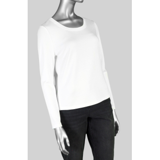 Liverpool Scoop Neck Knit Top- Snow . Liverpool Scoop Neck Knit Top- Snow