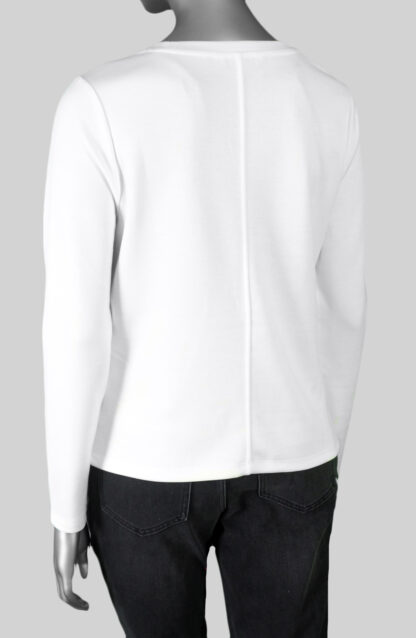 Liverpool Scoop Neck Knit Top- Snow . Liverpool Scoop Neck Knit Top- Snow Back