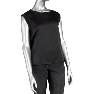Liverpool Woven to Knit Top- Black. Liverpool Style: LM8E80PS6
