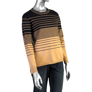 Liverpool Crew Neck Sweater- Navy Tan Variegated Stripe. Liverpool Style: LM8H61SR14