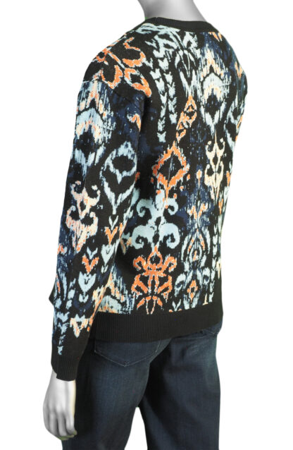 Liverpool Drop Shoulder Sweater- Blue Multi IKAT . Liverpool Style: LM8J12SR09J6 Back