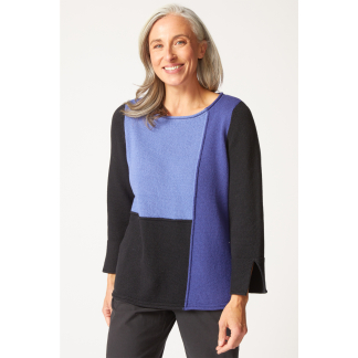 Habitat Yin Yang Seemed Pullover- Midnight . Habitat Style: 81257 MDN