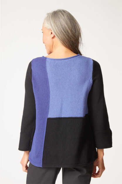 Habitat Yin Yang Seemed Pullover- Midnight . Habitat Style: 81257 MDN Back