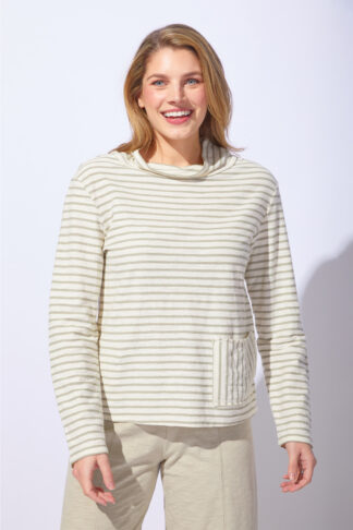Escape Santa Barbara Stripe Chill- Ivory . Escape Style: 23541 IVY