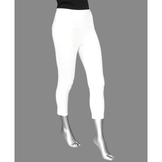 Tribal Flatten IT Capri Legging - White