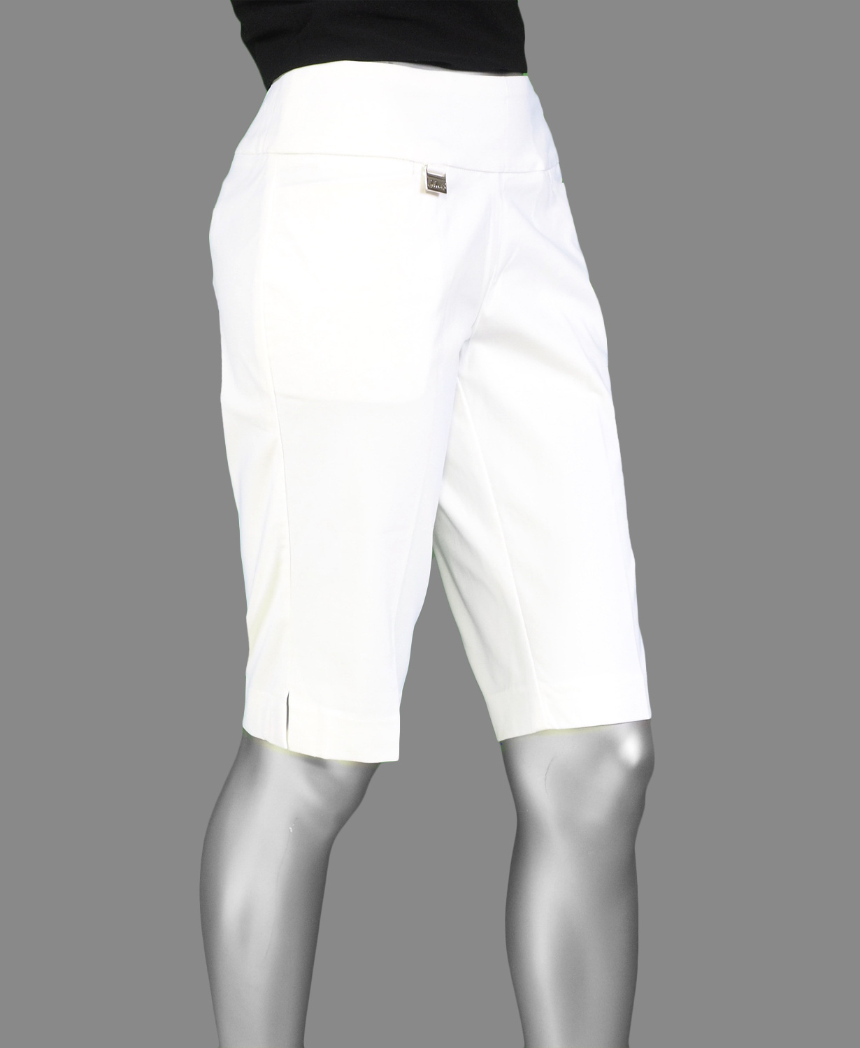 Lulu-B Golf 2 Pocket Short- White . Style: BLD3102 WHT