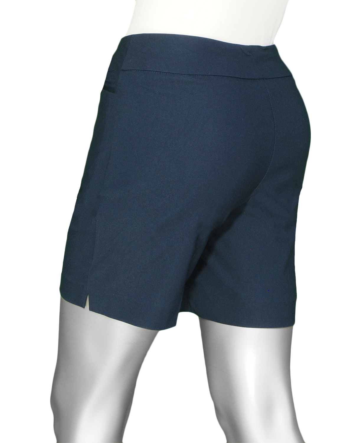 Lulu-B Pull On Short- Navy . Style: BLD3140 NVY Rear