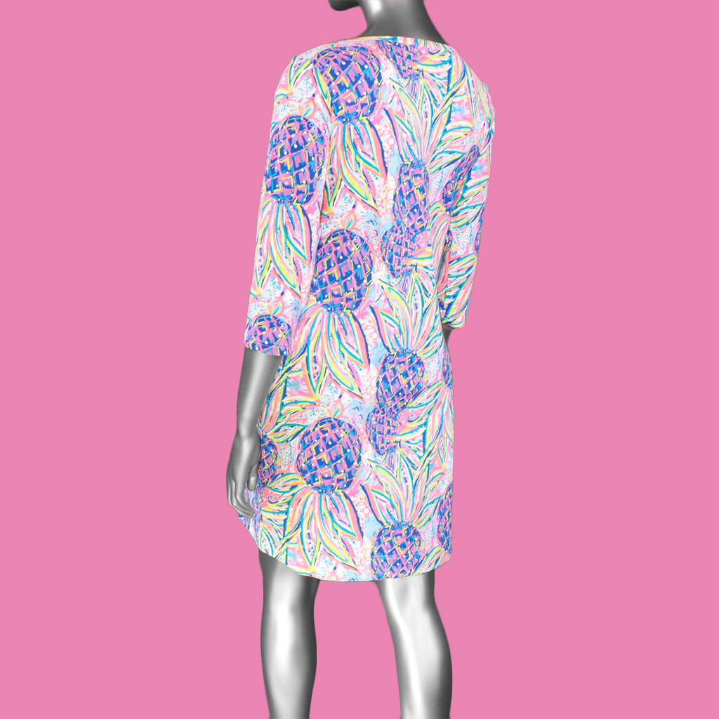Lulu-B Travel Dress- Multi Color. Style: SPX4423P MCPN Back