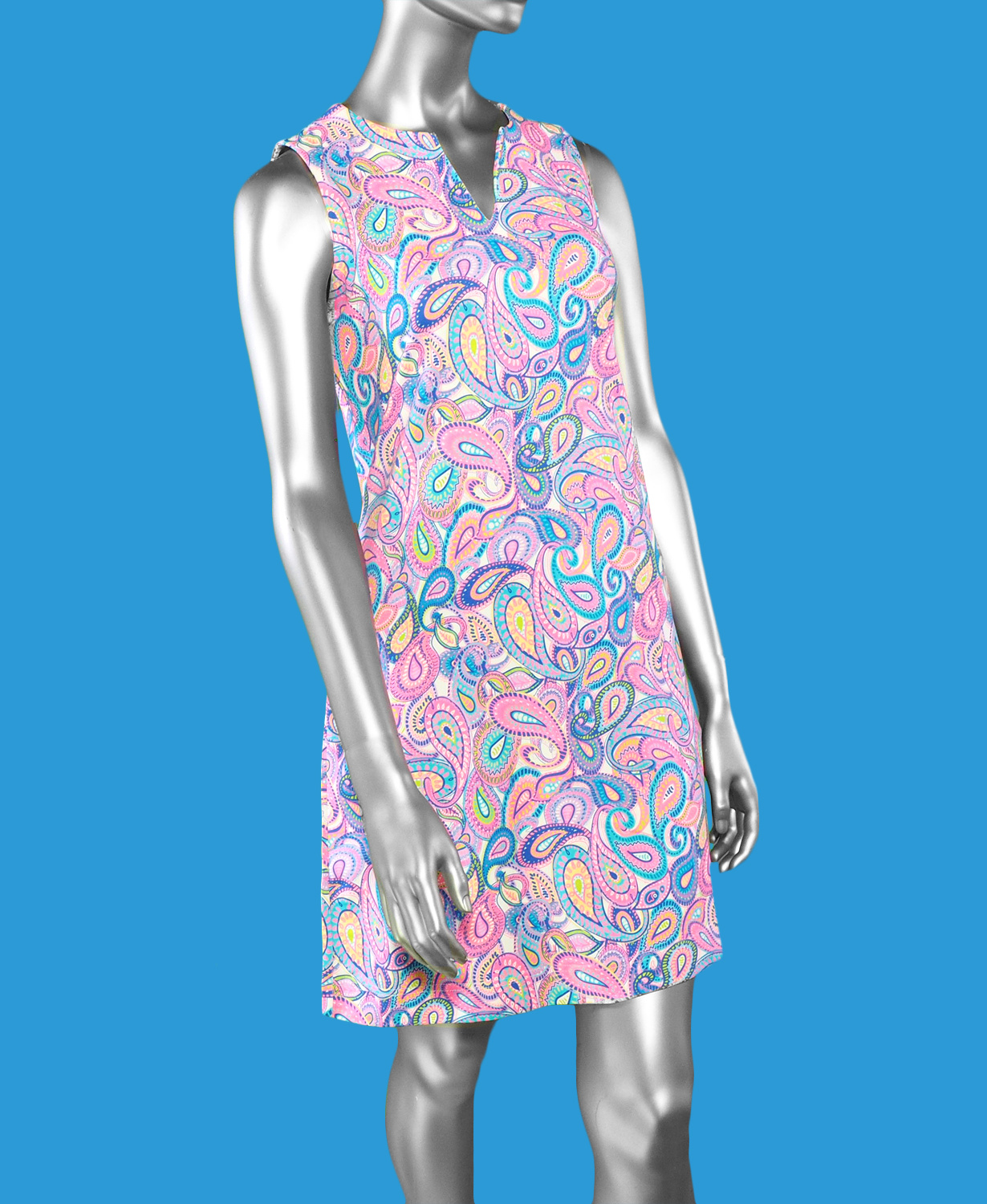 Lulu-B Open Cut Dress- Paisley