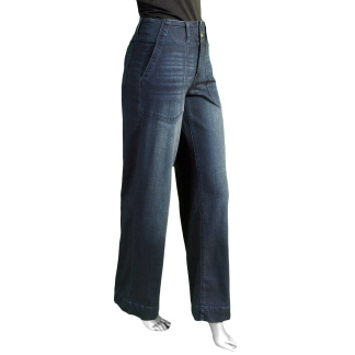 Liverpool Patch Pocket Wide Leg- Summit Lake