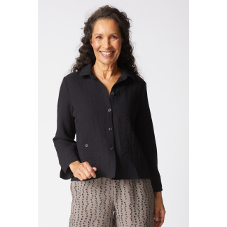Habitat Express Solid Jill Shirt- Black