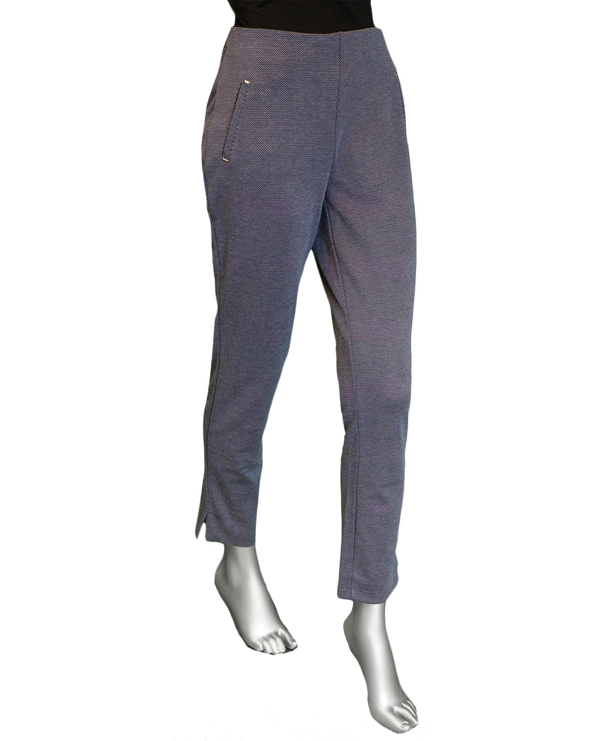 Tribal Pull On Ankle Pant- Sapphire