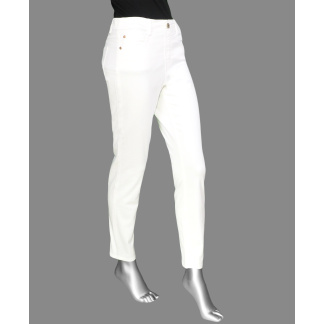 Tribal Audrey Icon Pull On Skinny Jean- White