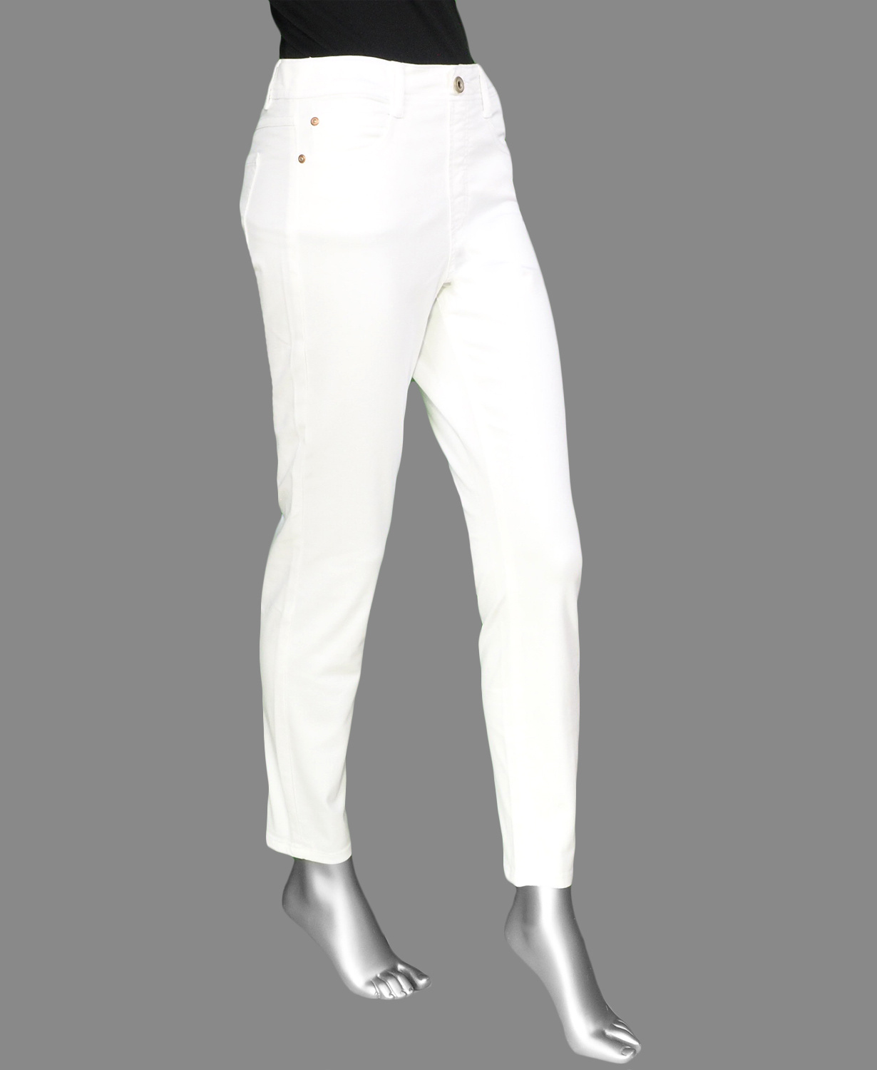 Tribal Audrey Icon Pull On Skinny Jean- White