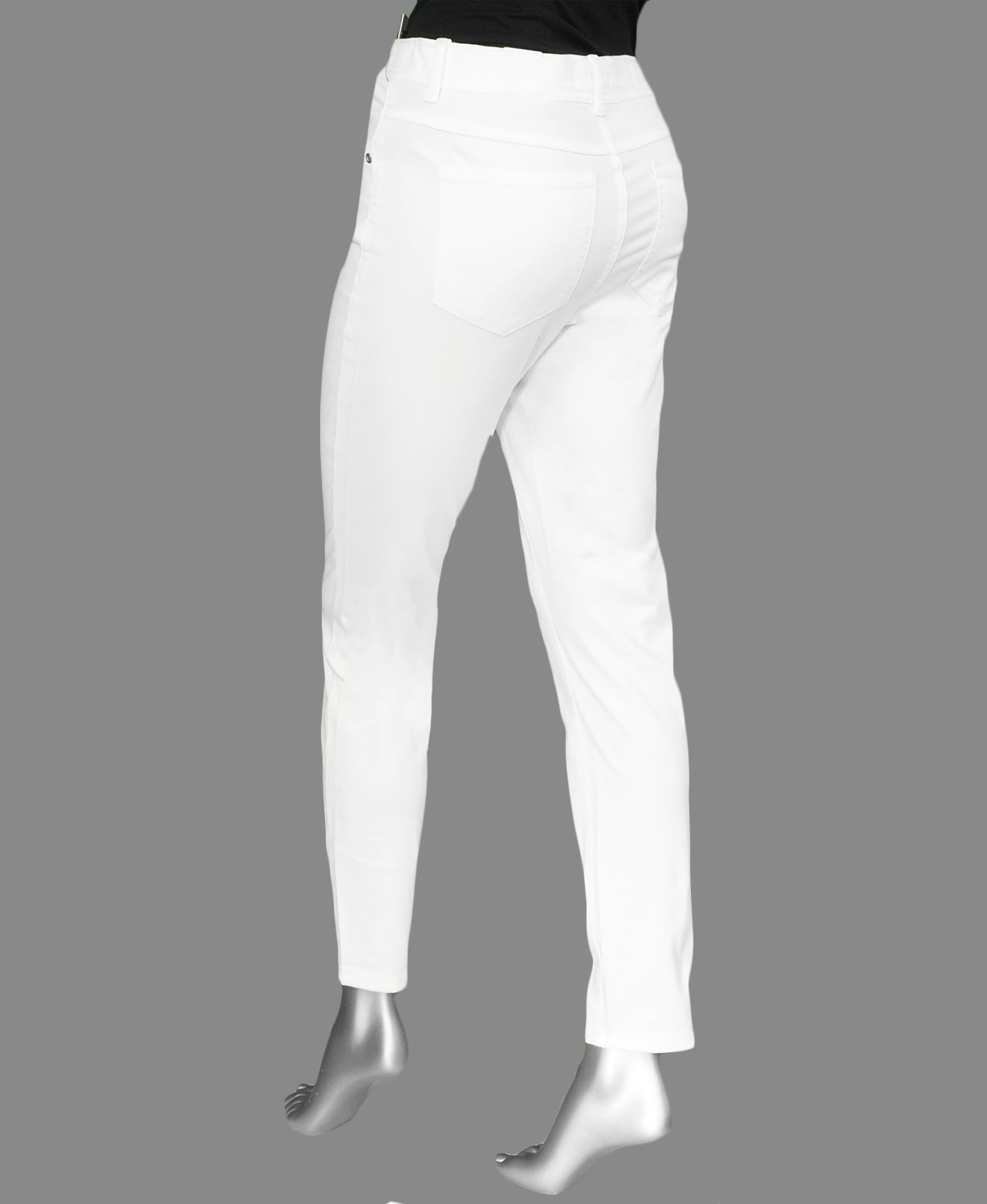 Tribal Audrey Icon Pull On Skinny Jean- White - Image 2