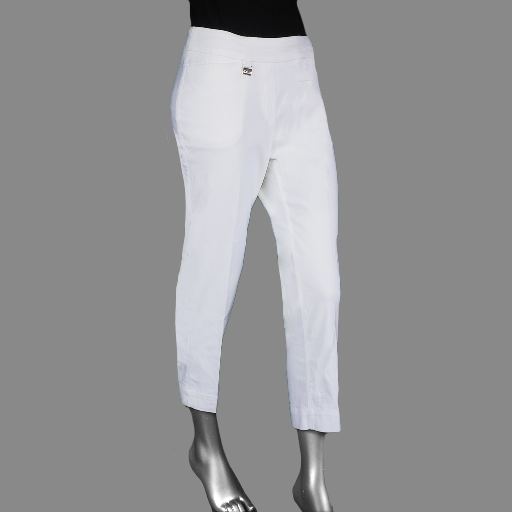 Lulu-B Women's Bangladine® Contemporary Capri- White . Style: BLD 1453 White