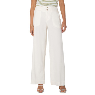 Liverpool Utility Patch Pocket Pant- Whipped Cream