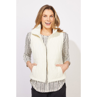 Escape Wave Quilt Summit Vest- Pearl . Escape Style: 51088 PRL